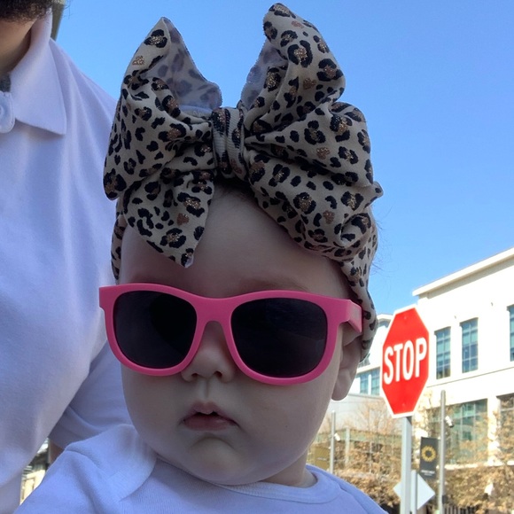 Animal Print Headband Bow - Picture 1 of 3